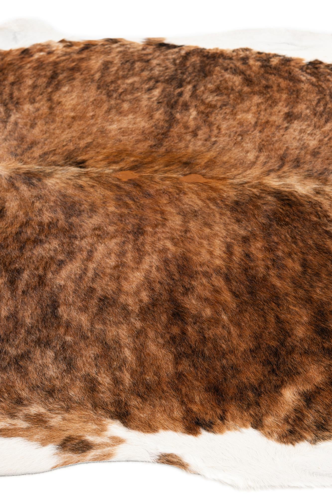 7' 5 x 7' 11 Cowhide Leather Square Rug