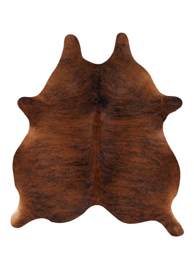 Detail image of 5' 1 x 5' 9 Cowhide Leather Square Rug
