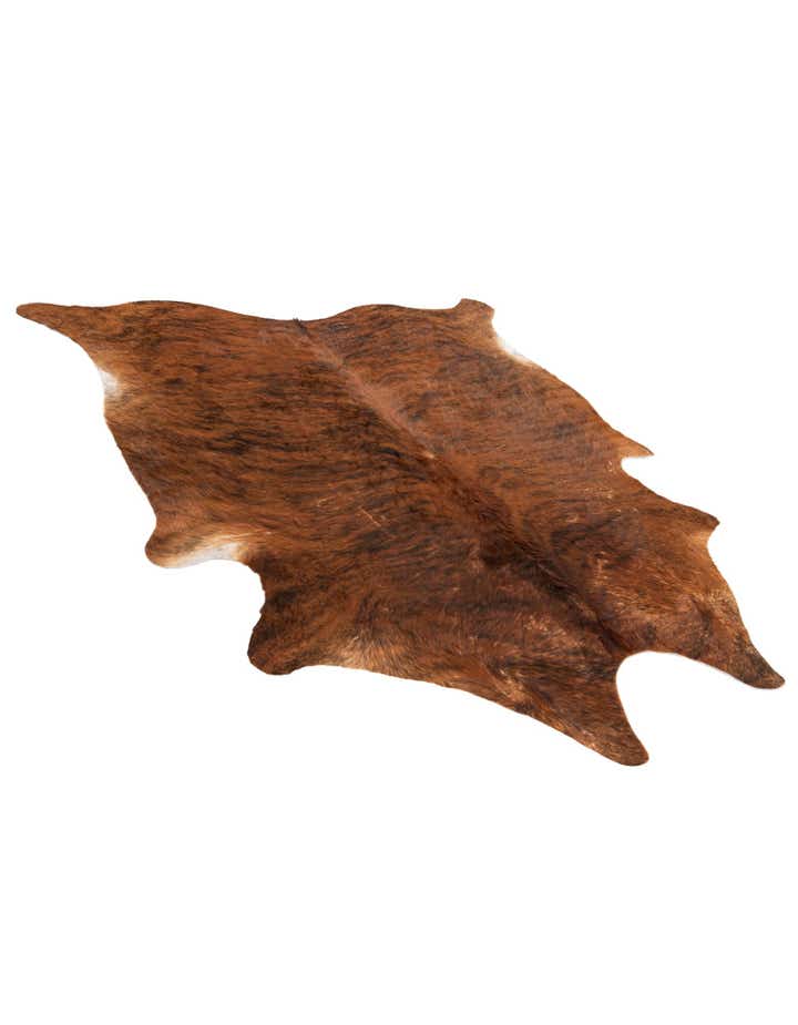 6' 3 x 7' 1 Cowhide Leather Square Rug
