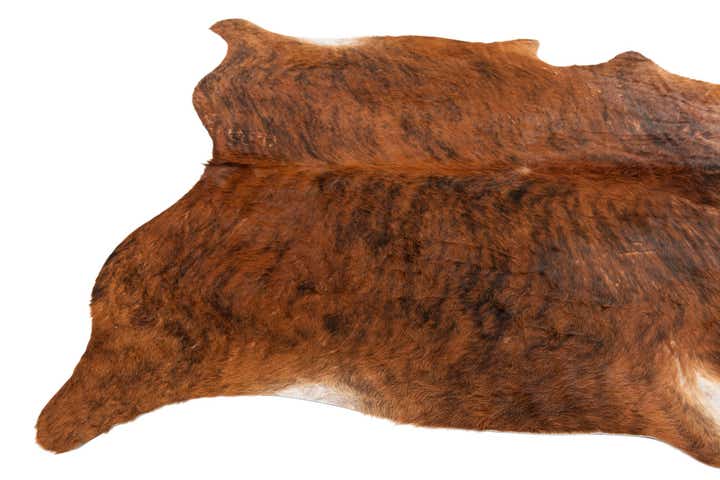 6' 3 x 7' 1 Cowhide Leather Square Rug