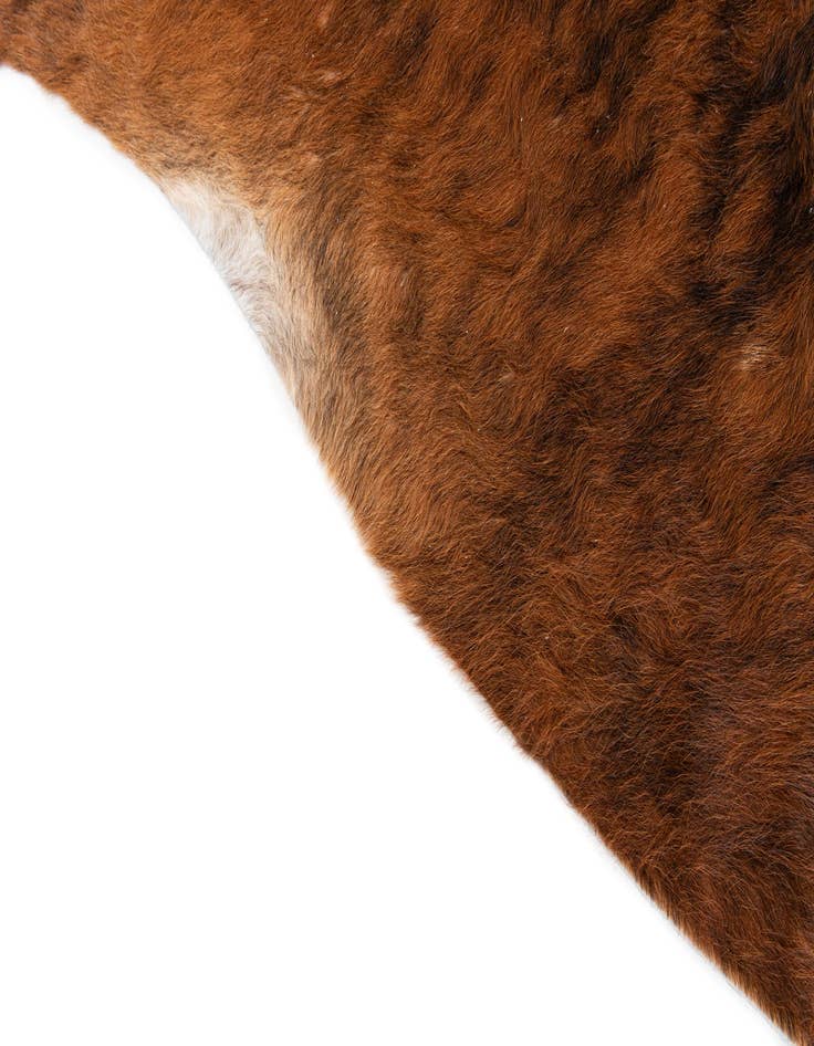 Detail image of 6' 3 x 7' 1 Cowhide Leather Square Rug