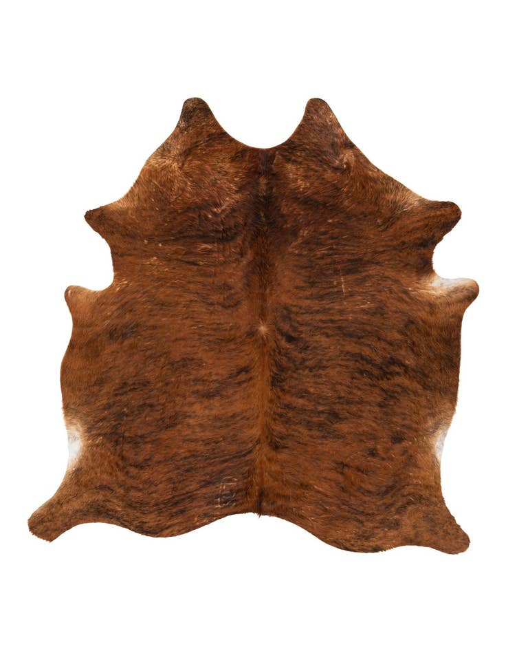 Detail image of 6' 3 x 7' 1 Cowhide Leather Square Rug