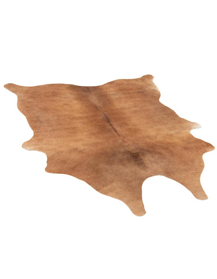 Detail image of 5' 4 x 5' 9 Cowhide Leather Square Rug