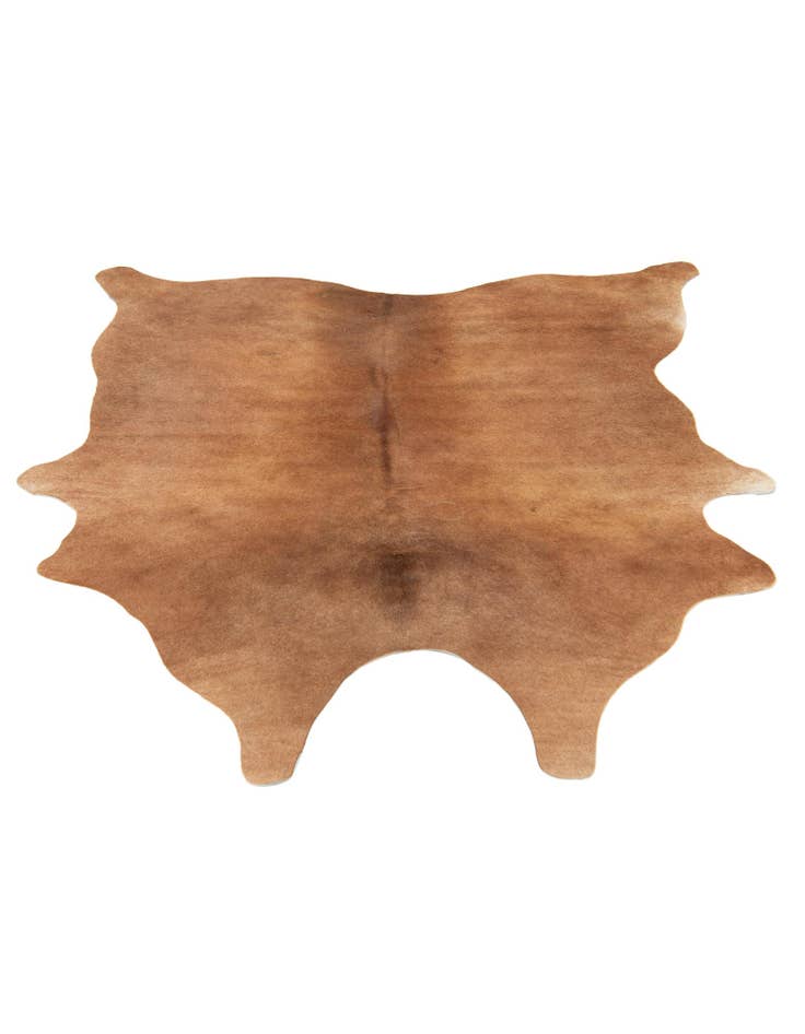 Detail image of 5' 4 x 5' 9 Cowhide Leather Square Rug