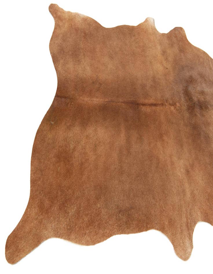 Detail image of 5' 4 x 5' 9 Cowhide Leather Square Rug