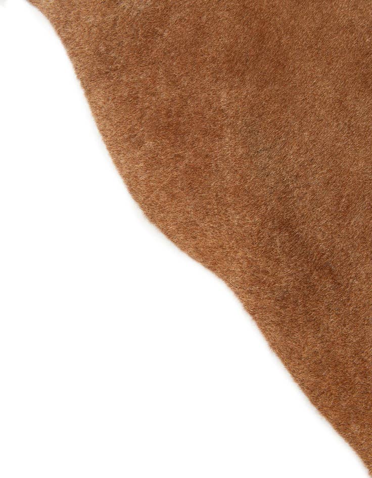 Detail image of 5' 4 x 5' 9 Cowhide Leather Square Rug