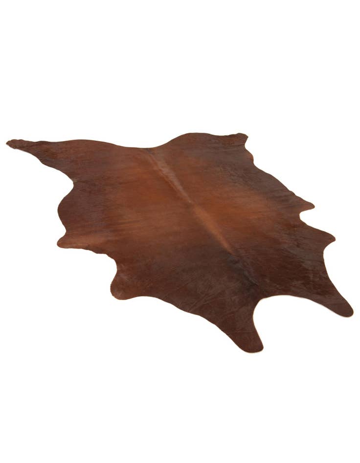 Detail image of 6' 1 x 6' 5 Cowhide Leather Square Rug