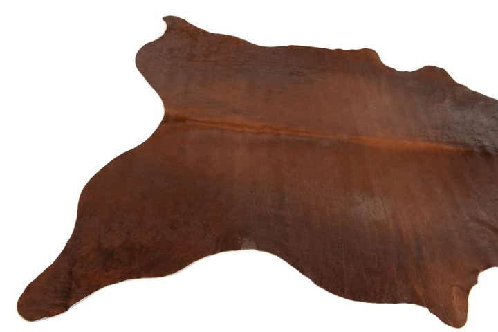 6' 1 x 6' 5 Cowhide Leather Square Rug