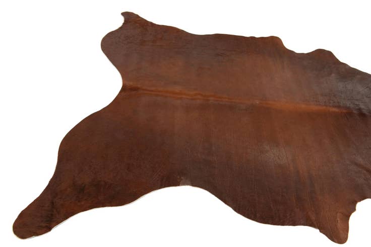 Detail image of 6' 1 x 6' 5 Cowhide Leather Square Rug