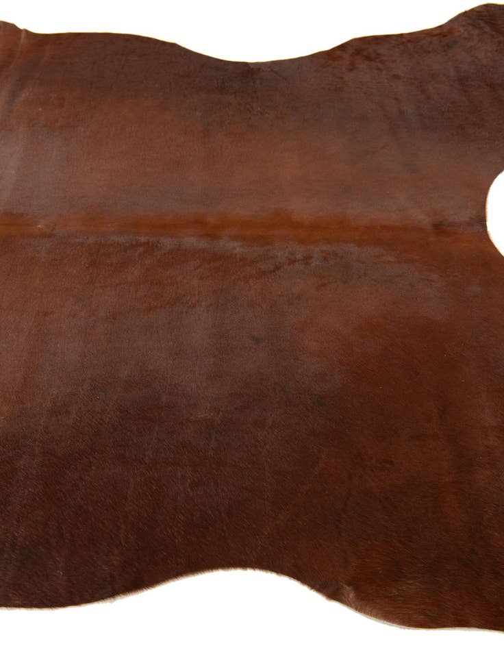 Detail image of 6' 1 x 6' 5 Cowhide Leather Square Rug