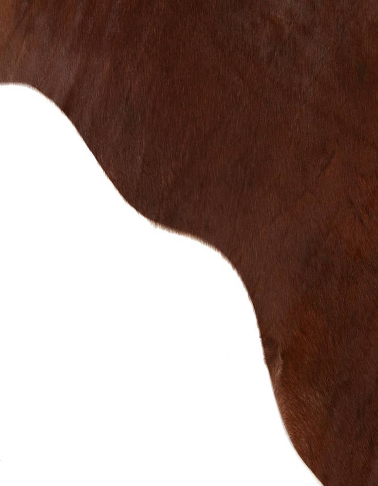 Detail image of 6' 1 x 6' 5 Cowhide Leather Square Rug