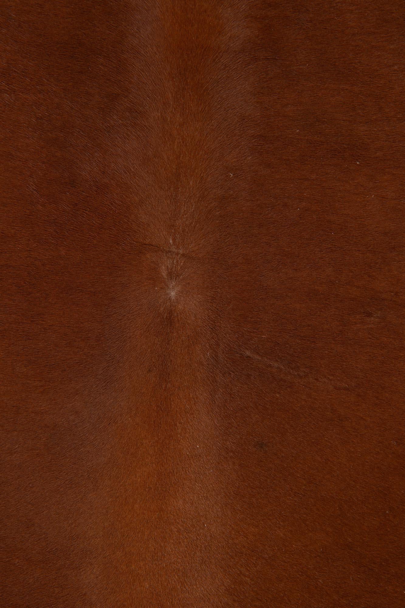 6' 1 x 6' 5 Cowhide Leather Square Rug