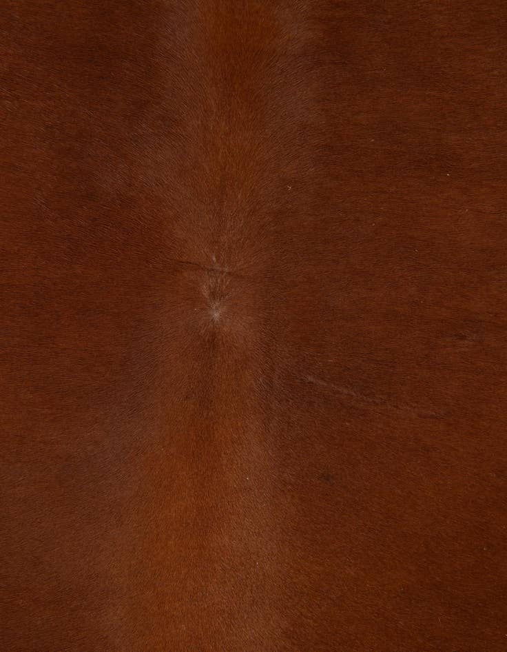 Detail image of 6' 1 x 6' 5 Cowhide Leather Square Rug
