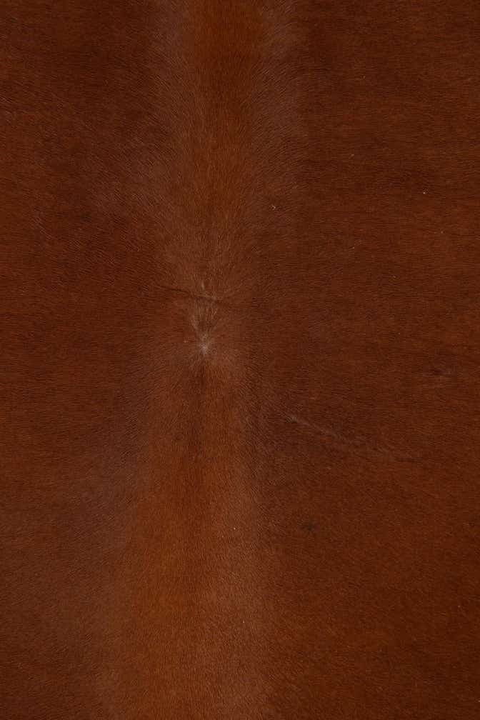 6' 1 x 6' 5 Cowhide Leather Square Rug
