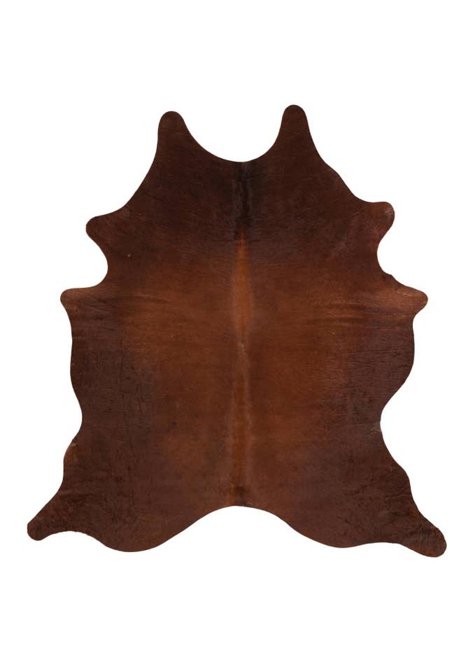 Detail image of 6' 1 x 6' 5 Cowhide Leather Square Rug