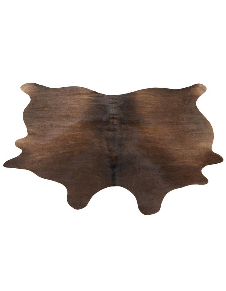 Detail image of 4' 2 x 5' Cowhide Leather Square Rug