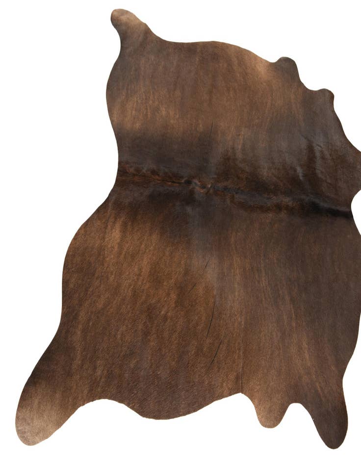 Detail image of 4' 2 x 5' Cowhide Leather Square Rug