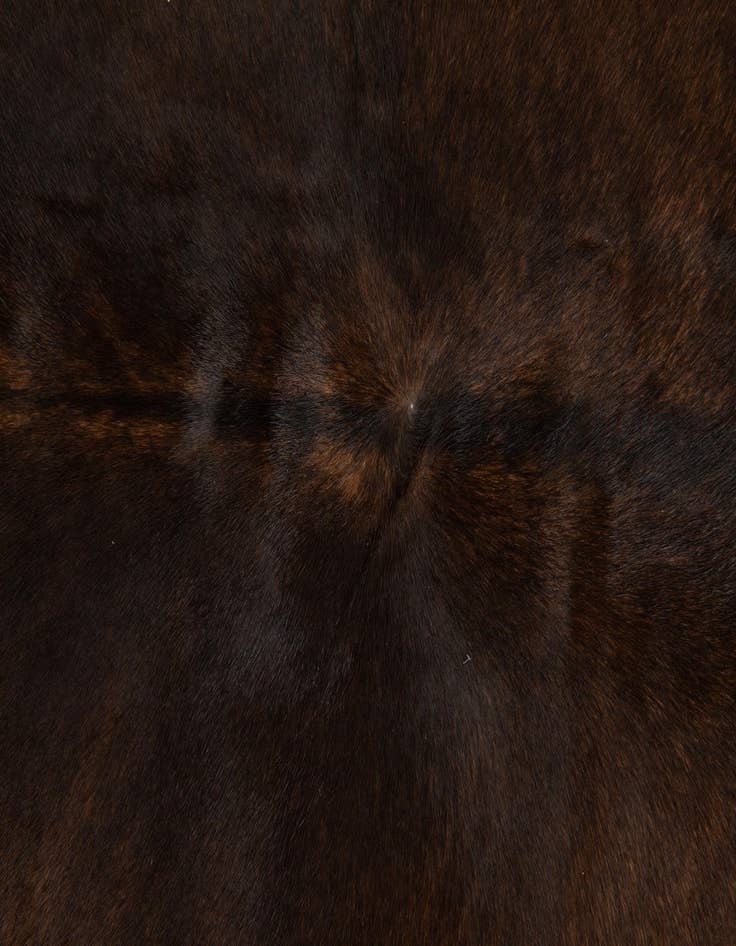 Detail image of 4' 2 x 5' Cowhide Leather Square Rug