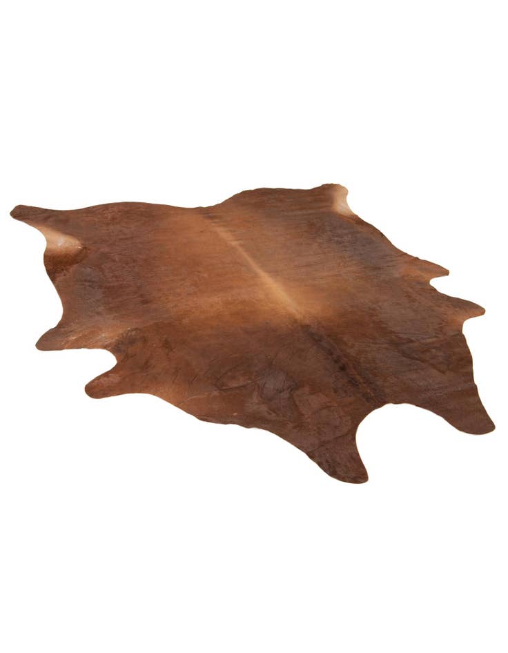 Detail image of 7' x 7' 5 Cowhide Leather Square Rug