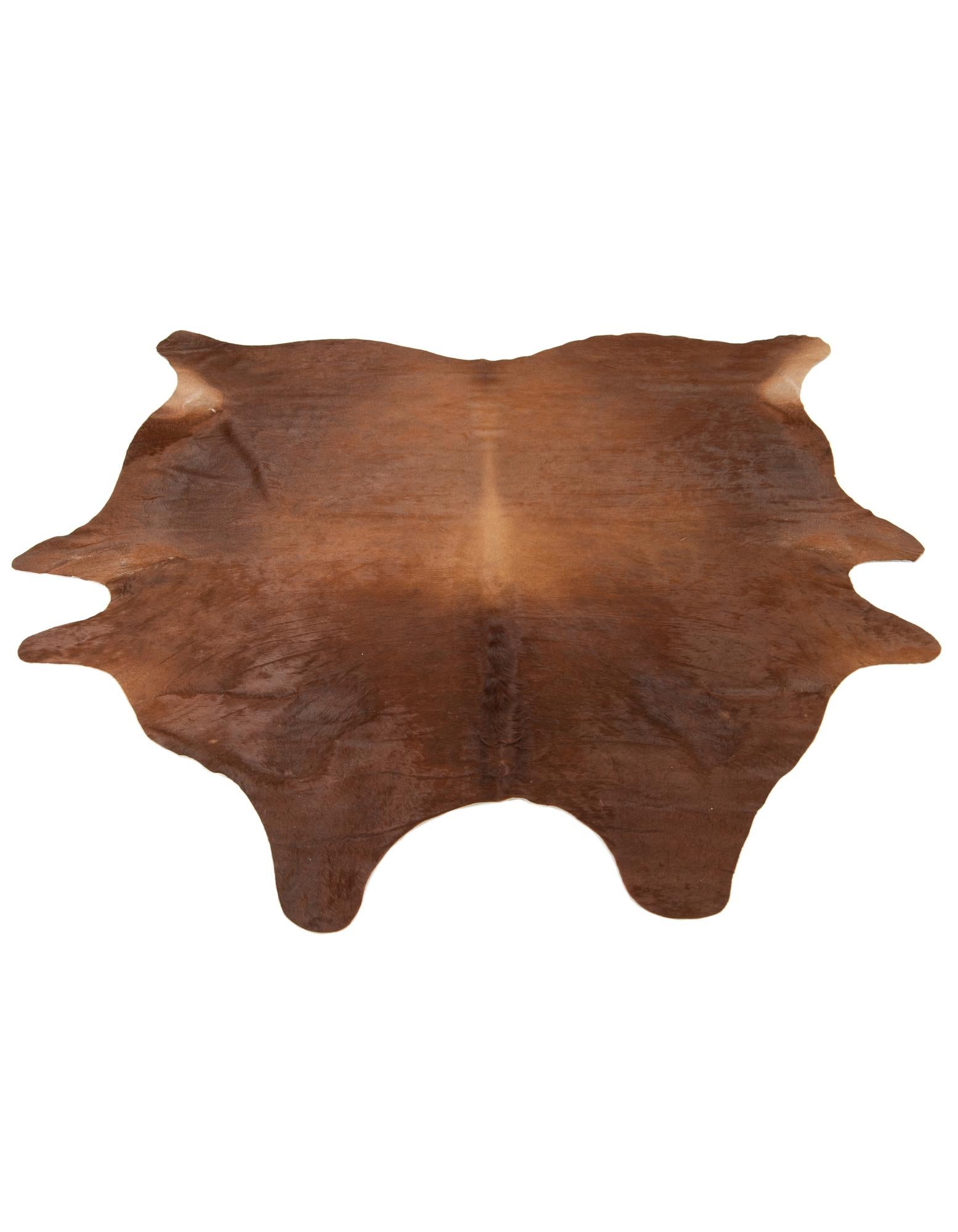 7' x 7' 5 Cowhide Leather Square Rug