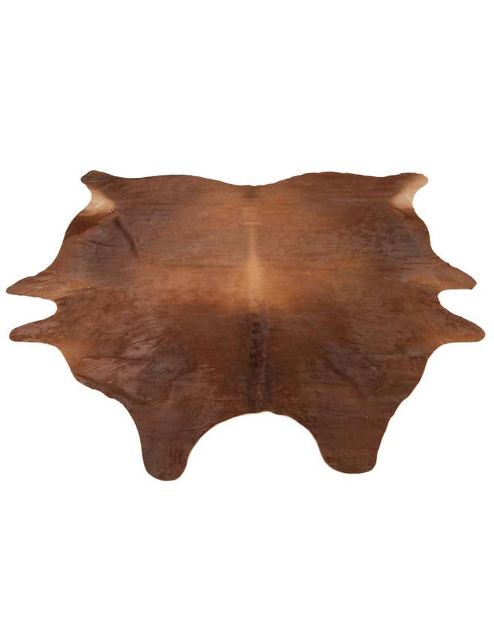 7' x 7' 5 Cowhide Leather Square Rug