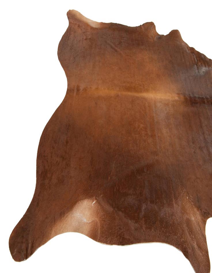 Detail image of 7' x 7' 5 Cowhide Leather Square Rug