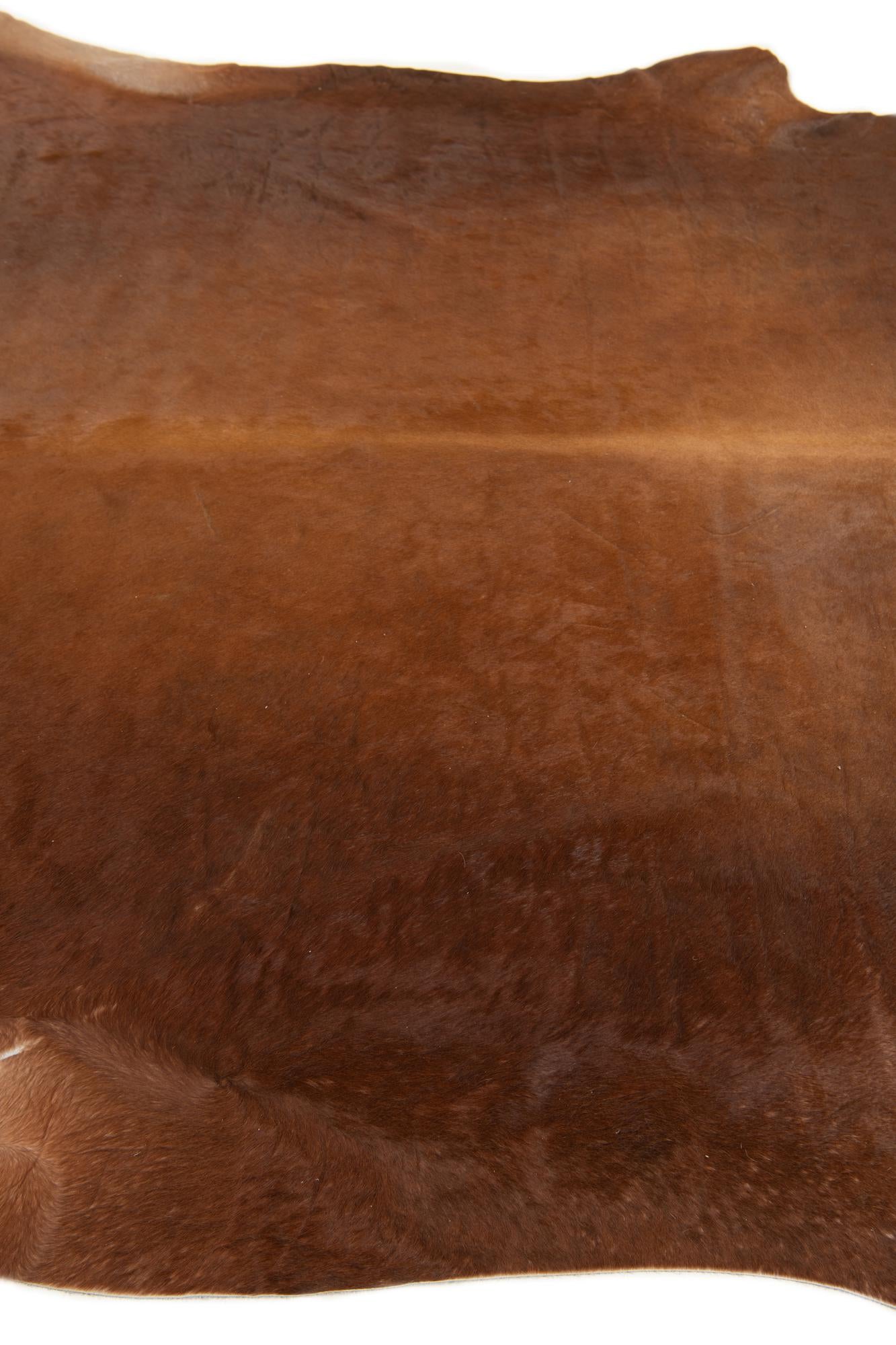 7' x 7' 5 Cowhide Leather Square Rug