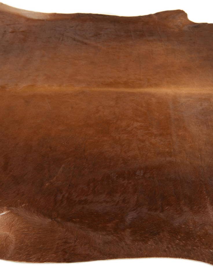 Detail image of 7' x 7' 5 Cowhide Leather Square Rug