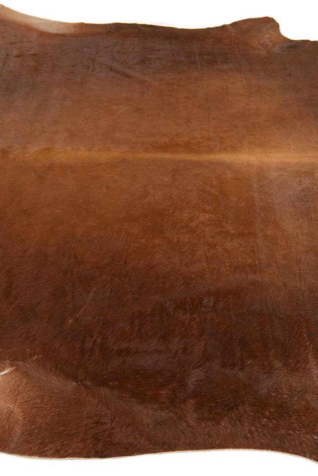 Detail image of 7' x 7' 5 Cowhide Leather Square Rug