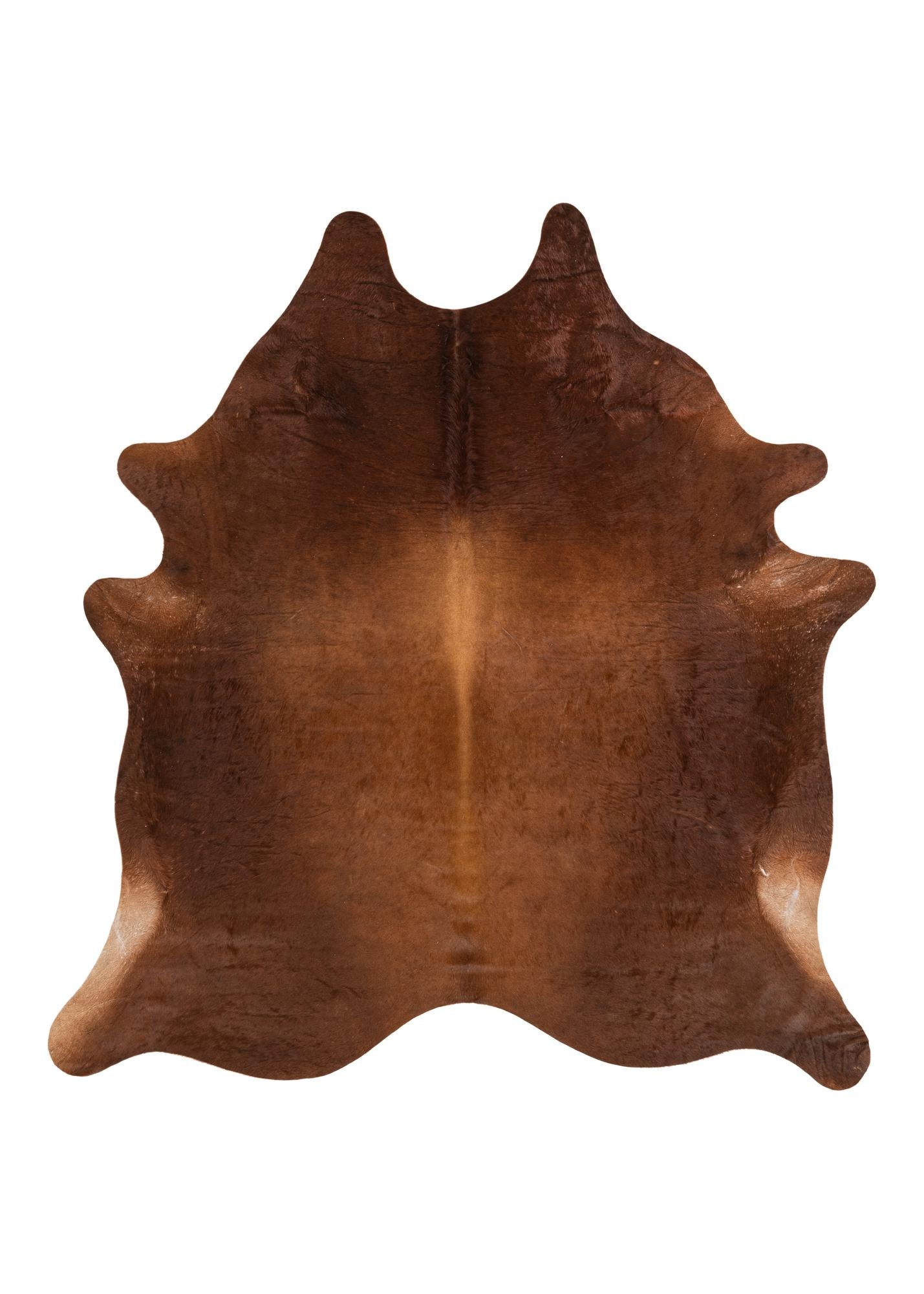 7' x 7' 5 Cowhide Leather Square Rug
