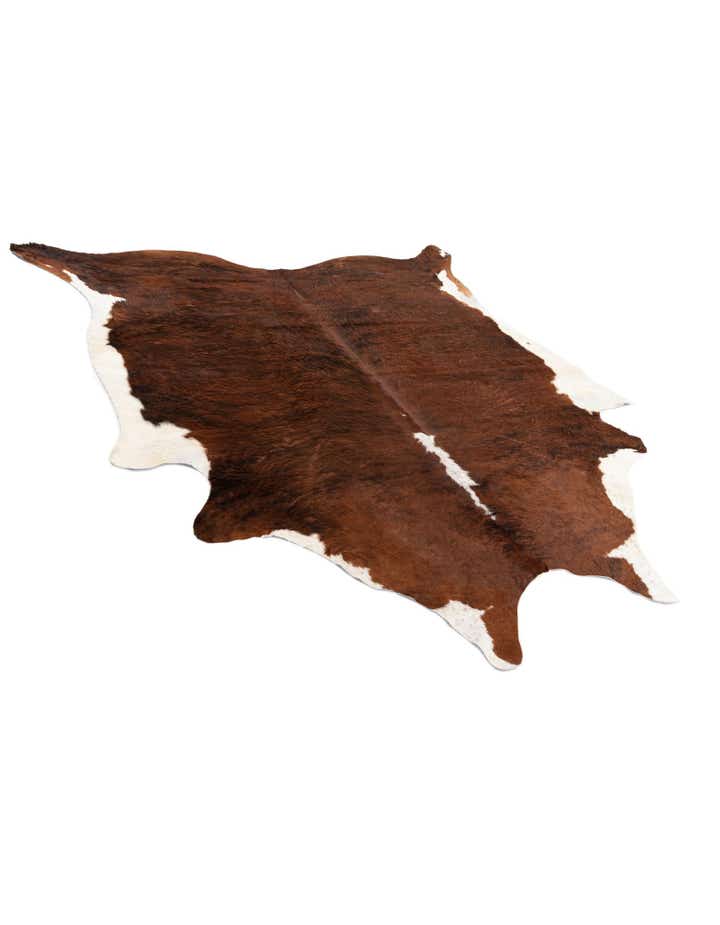 7' 2 x 7' 4 Cowhide Leather Square Rug