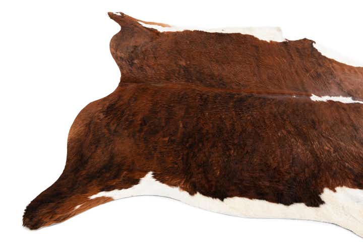 7' 2 x 7' 4 Cowhide Leather Square Rug