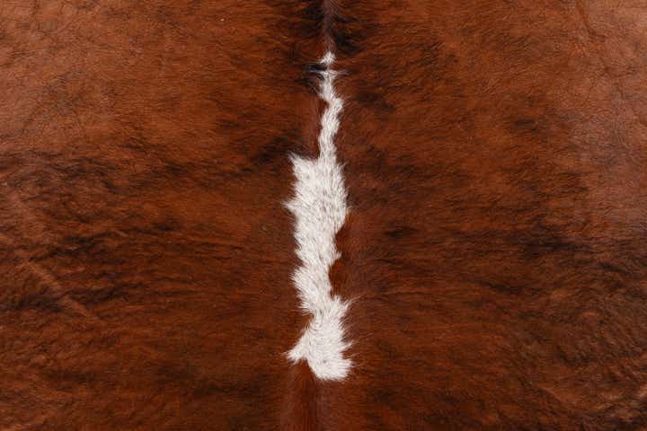 7' 2 x 7' 4 Cowhide Leather Square Rug