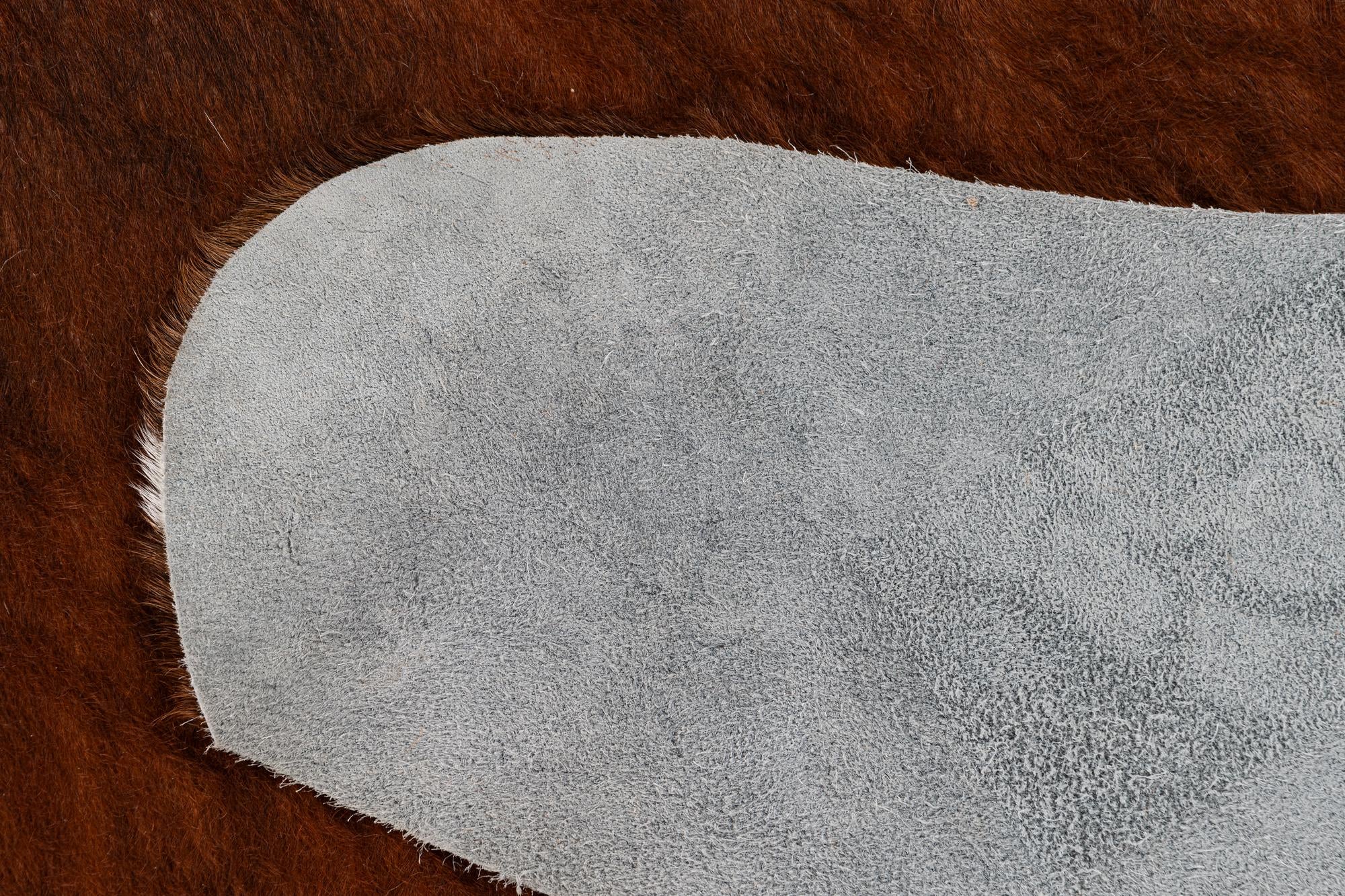 7' 2 x 7' 4 Cowhide Leather Square Rug