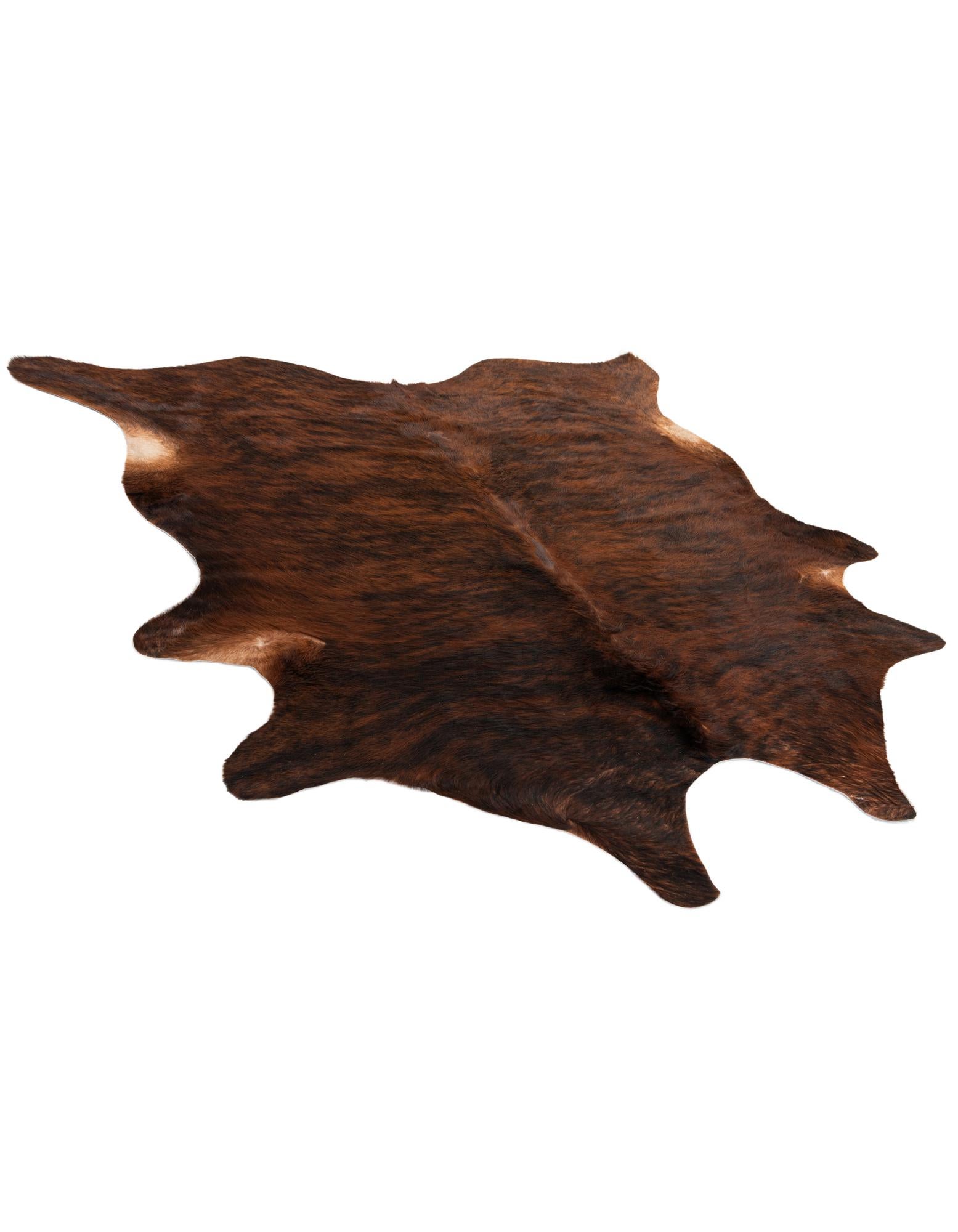 6' 3 x 6' 3 Cowhide Leather Square Rug