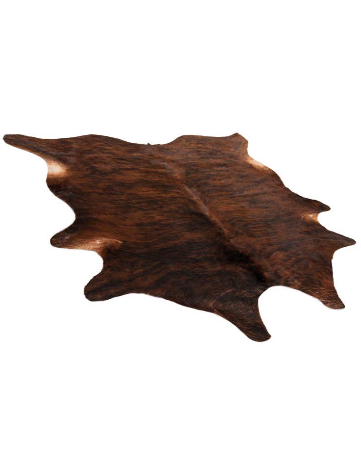 Detail image of 6' 3 x 6' 3 Cowhide Leather Square Rug