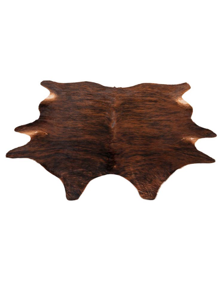 Detail image of 6' 3 x 6' 3 Cowhide Leather Square Rug