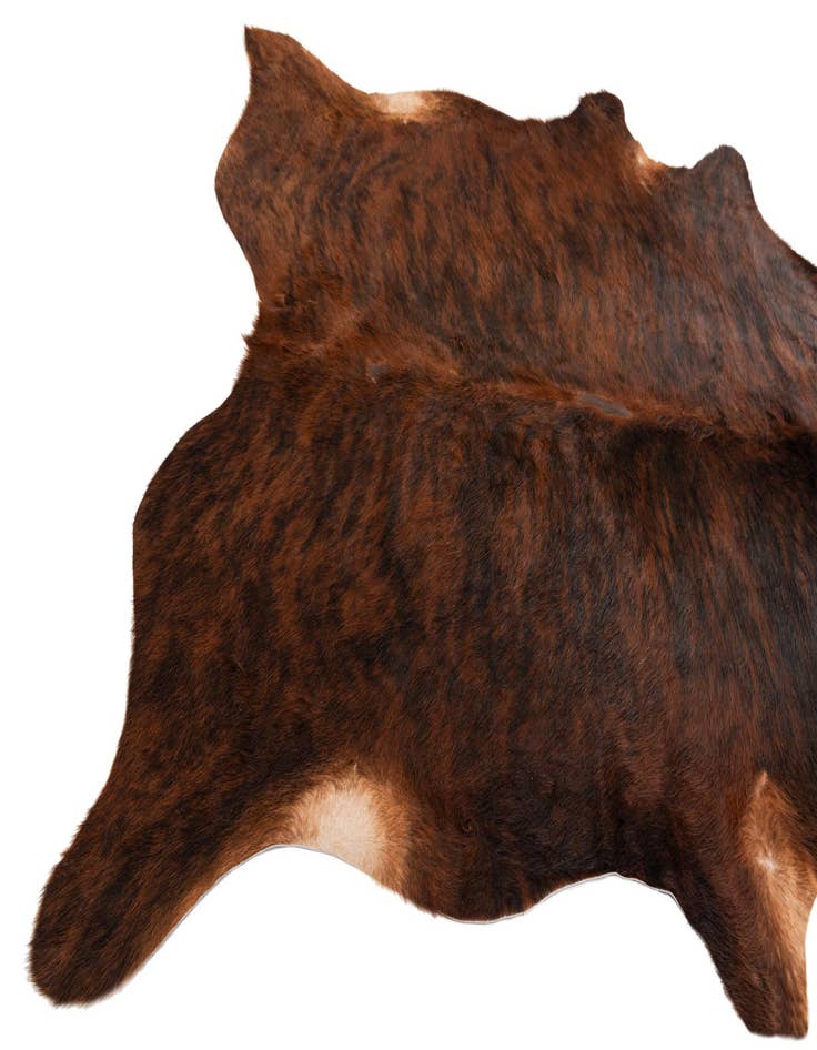 Detail image of 6' 3 x 6' 3 Cowhide Leather Square Rug