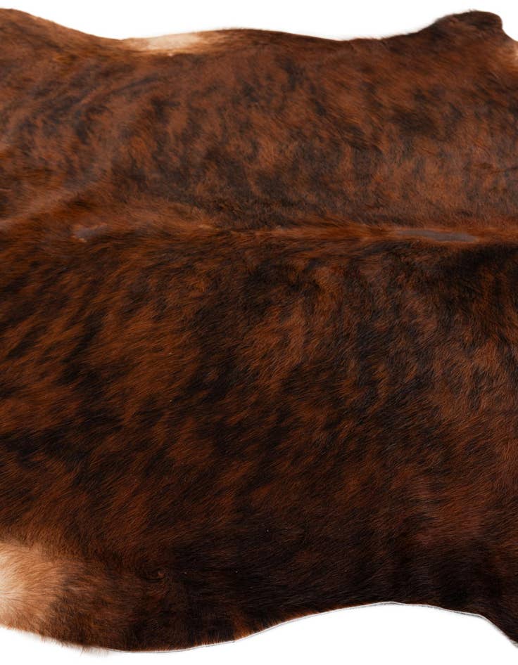 Detail image of 6' 3 x 6' 3 Cowhide Leather Square Rug