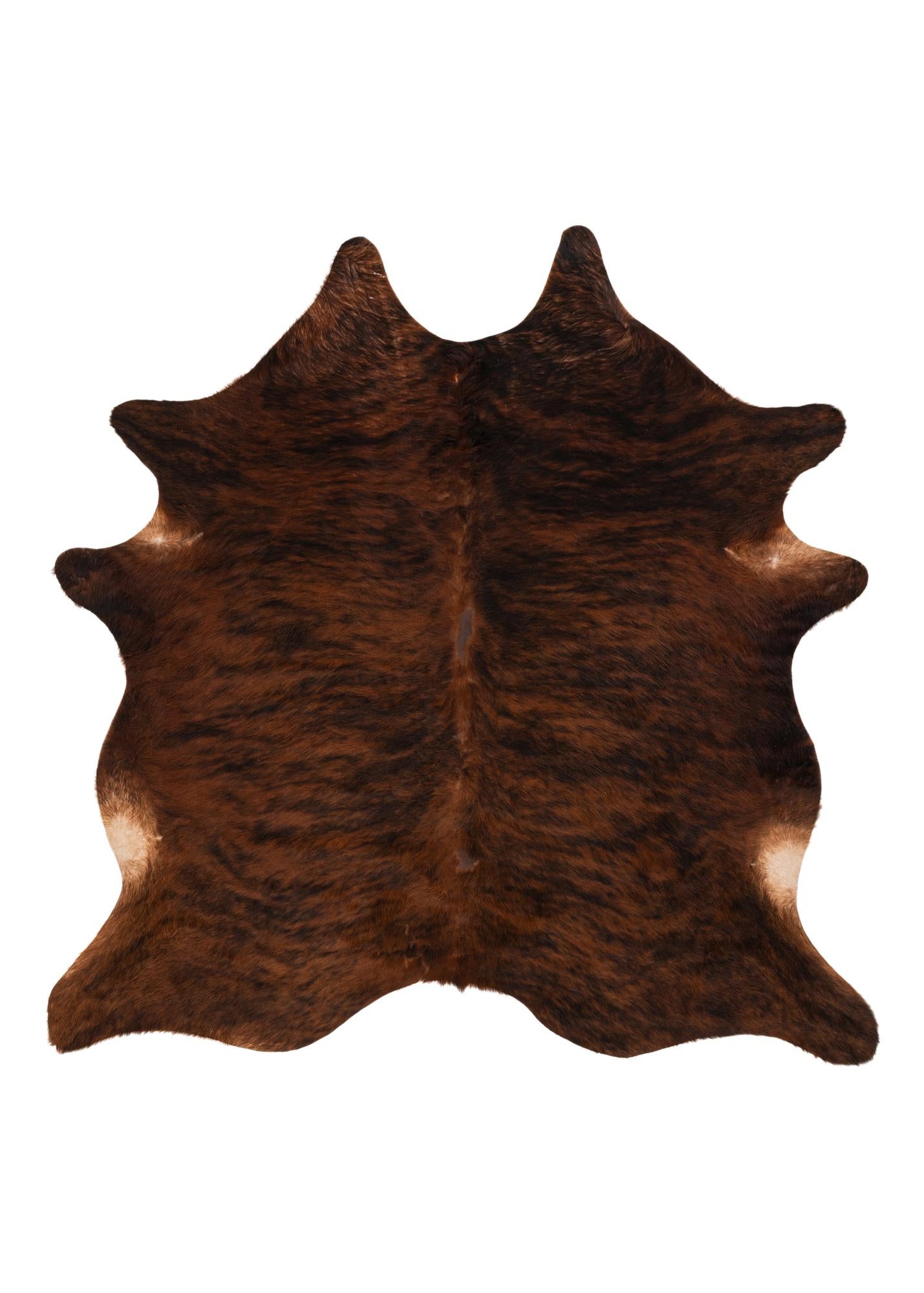 6' 3 x 6' 3 Cowhide Leather Square Rug