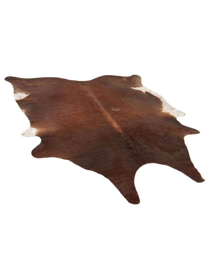 6' 7 x 7' 3 Cowhide Leather Square Rug