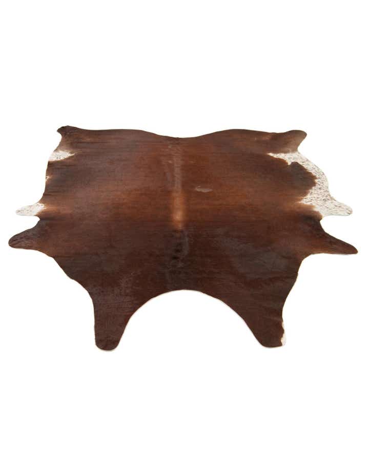 6' 7 x 7' 3 Cowhide Leather Square Rug