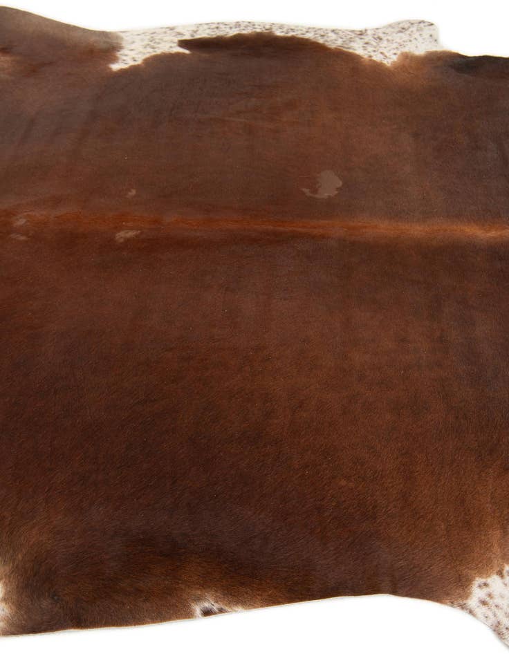 Detail image of 6' 7 x 7' 3 Cowhide Leather Square Rug