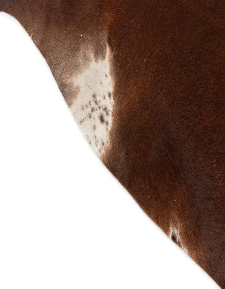 Detail image of 6' 7 x 7' 3 Cowhide Leather Square Rug