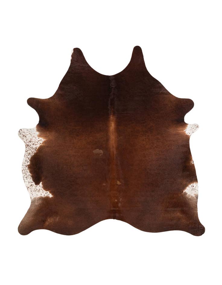 Detail image of 6' 7 x 7' 3 Cowhide Leather Square Rug