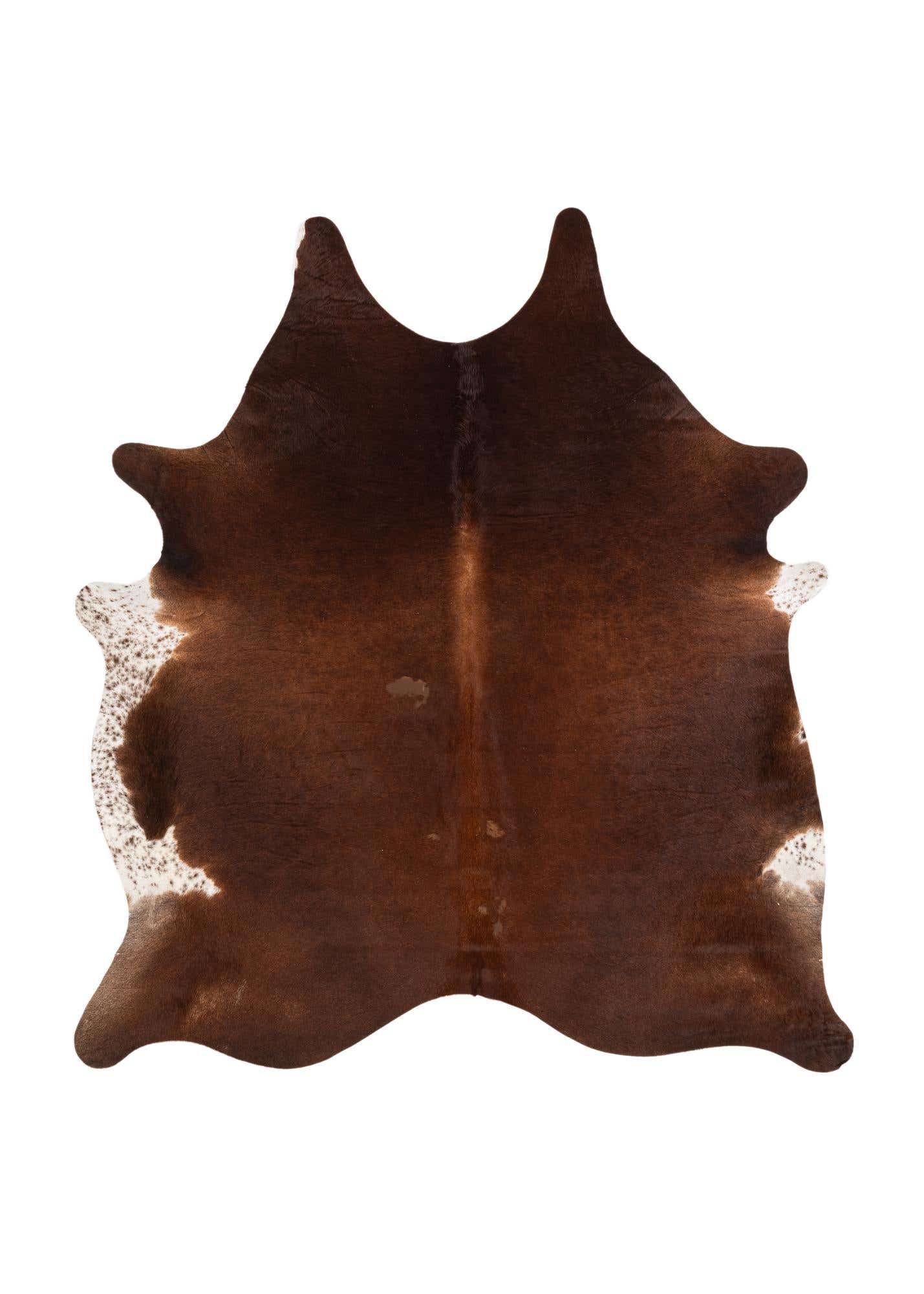 6' 7 x 7' 3 Cowhide Leather Square Rug