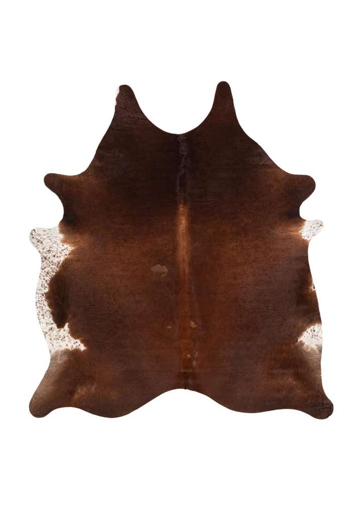 6' 7 x 7' 3 Cowhide Leather Square Rug