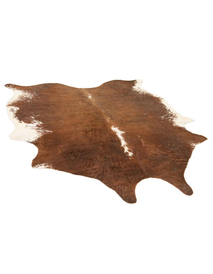 Detail image of 6' 3 x 6' 8 Cowhide Leather Square Rug
