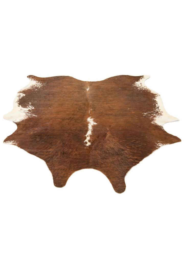 6' 3 x 6' 8 Cowhide Leather Square Rug