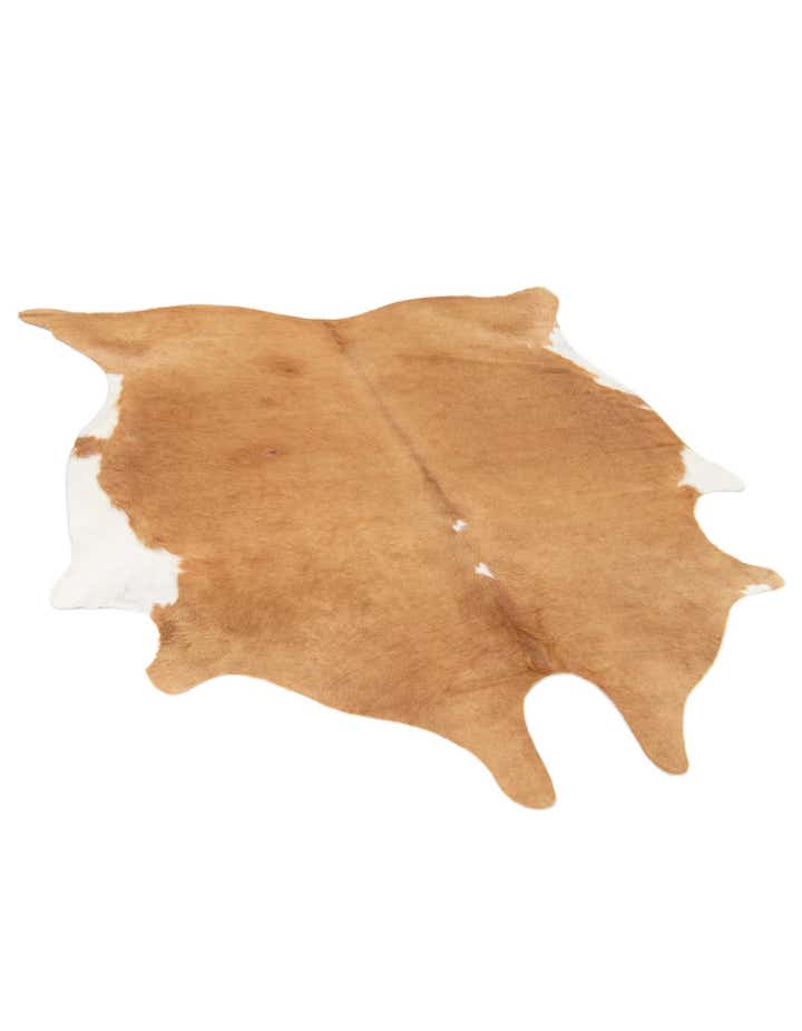 6' 5 x 6' 7 Cowhide Leather Square Rug
